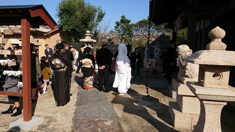 壱岐 神社 結婚式 和装